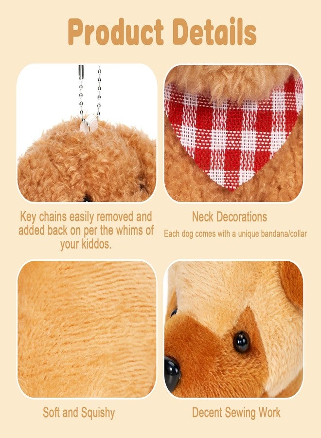 Niceup 24PCS Small Dog Stuffed Animals Kids Class Valentine's Day Gift Plush Bulk Puppy Stocking Stuffer Birthday Party Favors Pet Paw Adoption Classroom Dog Puppy Toys Doll for Party Goodie Bag - Image 5